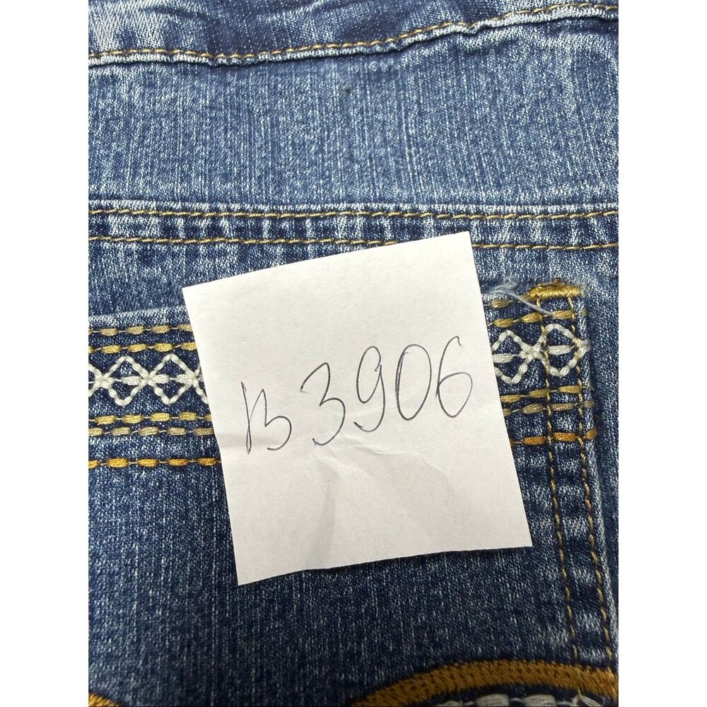 CATO Denim Midi Skirt Size 14  Blue Stretch A-Line Casual Jean Skirt - Picture 12 of 12